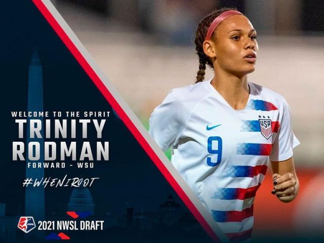 kaiyun-篮板王罗德曼的女儿踢足球 18岁成NWSL最年轻新秀